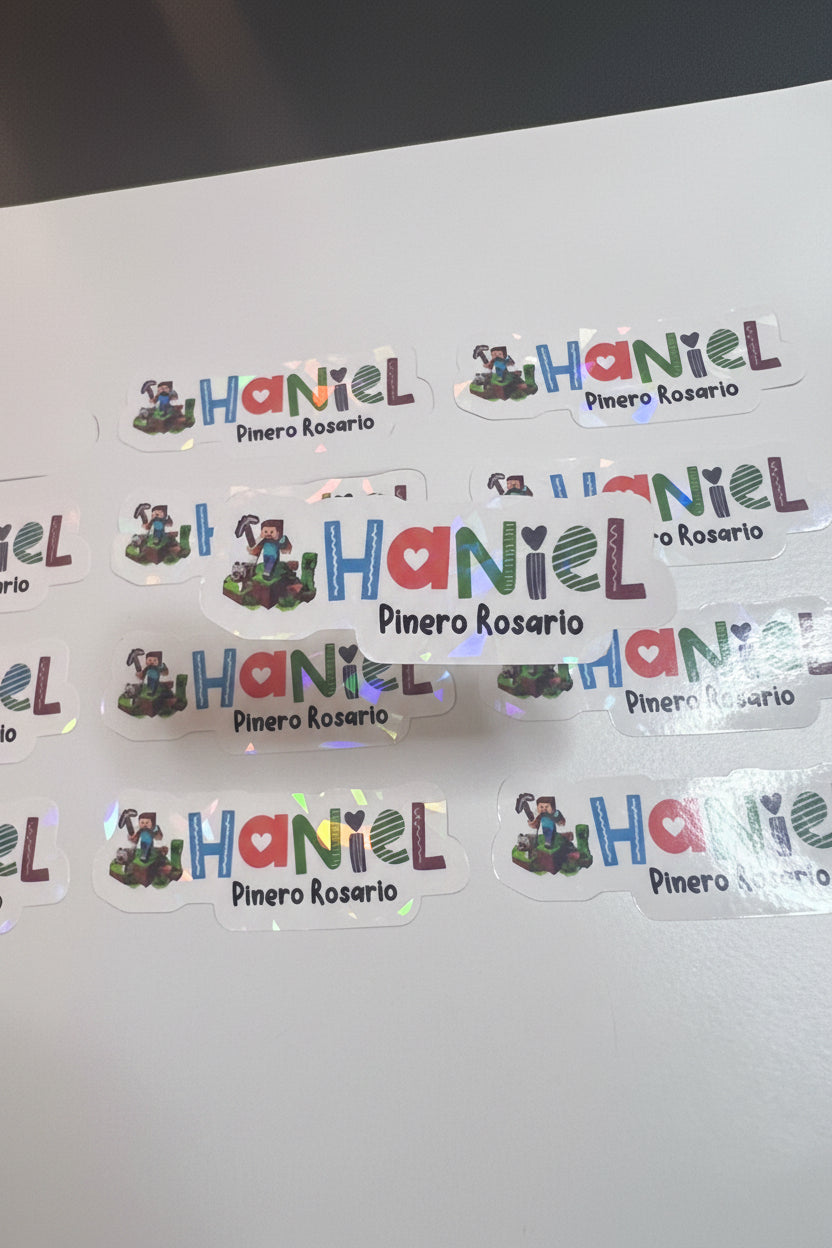 Back to school sticker labels