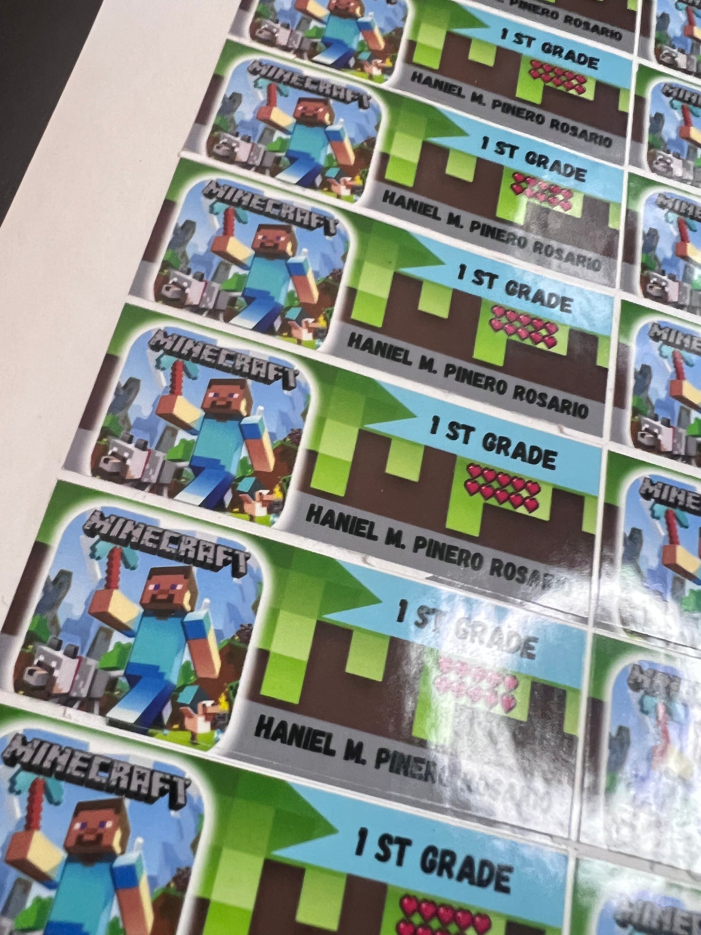 Back to school sticker labels